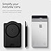 Spigen for MagSafe Wallet, Holds 3 Cards, Compatible with Galaxy S26/S25/S24 Ultra/Edge/Plus, Z Fold 7, Pixel 10a/Pro XL/Fold, iPhone 17/16/15/14/13/12, Plaud Note, Card Holder - PU Black (MagFit+)