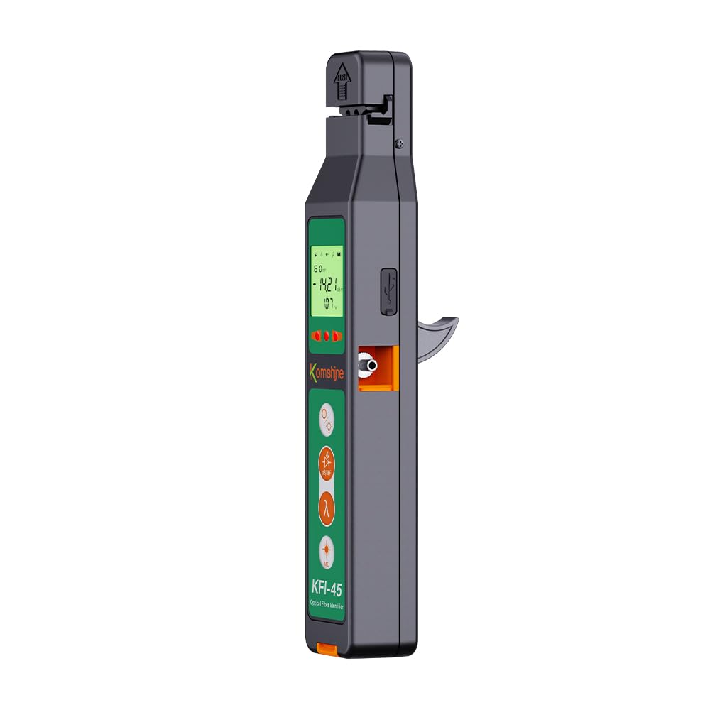 Komshine KFI-45 con 10 MW VFL fibra ottica Trafic Identificatore + funzione misuratore di potenza + luce LED tutto in uno identificatore