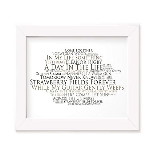 The Beatles Poster Affiche d’art – Edition signée et numérotée limitée Typographie Non encadré 20 x 25 cm la Musique… - Les Beatles, Paul McCartney, John Lennon, RIngo Starr, George Harrison The Beatles Poster Affiche d'art - Edition signée et numérotée limitée Typographie Non encadré 20 x 25 cm la Musique…