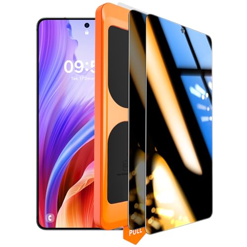 TOCOL Privacy Screen Protector for Samsung Galaxy S26 Plus, 9H Hardness Military Grade Shatterproof HD Tempered Glass Easy Installation Case Friendly 2 Pack