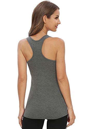 Cosy Pyro Workout Tank Tops for Women Racerback Yoga Tanks Basic Athletic Activewear-4 Packs4