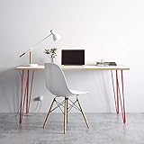 Si vous recherchez un look scandinave simple avec une touche rétro, ne cherchez pas plus loin. Nous avons combiné nos pieds en épingle à cheveux les plus vendus avec un beau plateau de table en bouleau revêtu de formica pour créer une gamme de bureaux. La finition Formica offre une surface très résistante et facile à nettoyer, parfaite pour travailler ou manger.