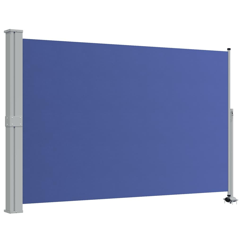 Patio Retractable Side Awning 160x300cm Blue Privacy Screen Blind Shade vidaXL — image 1