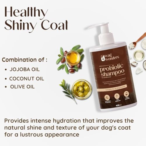 Image of Probiotic Dog Shampoo 400ml, Probiotic Balances Natural Bacteria, Supports Healthy Skin & Coat, Soothes Itching & Irritation, Gentle & Nourishing Pet Care