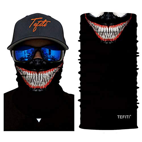TEFITI Neck Gaiter Face Scarf & Shield UV Fishing Bandana Scarf Covering for Dust & Sun Protection