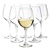 Amazon Basics Stiel-Weißweingläser, 6-Teiliges Set, 354,9ml, Spülmaschinenfest