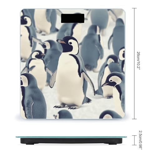 Báscula de baño digital con diseño de pingüino miniatura 2