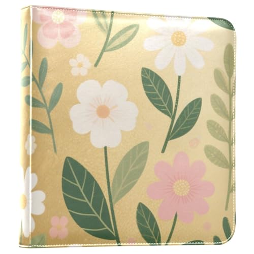 Photo Album 4x6, 5x7,6x8,Artificial Leather Photo Albums with 20 Detachable Sheets Plant Design for Family Wedding,Multi 21