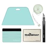TECKWRAP Wallpaper Application Tool Kit for Adhesive Vinyl Contact Paper - Big Mint Squeegee, Felt...