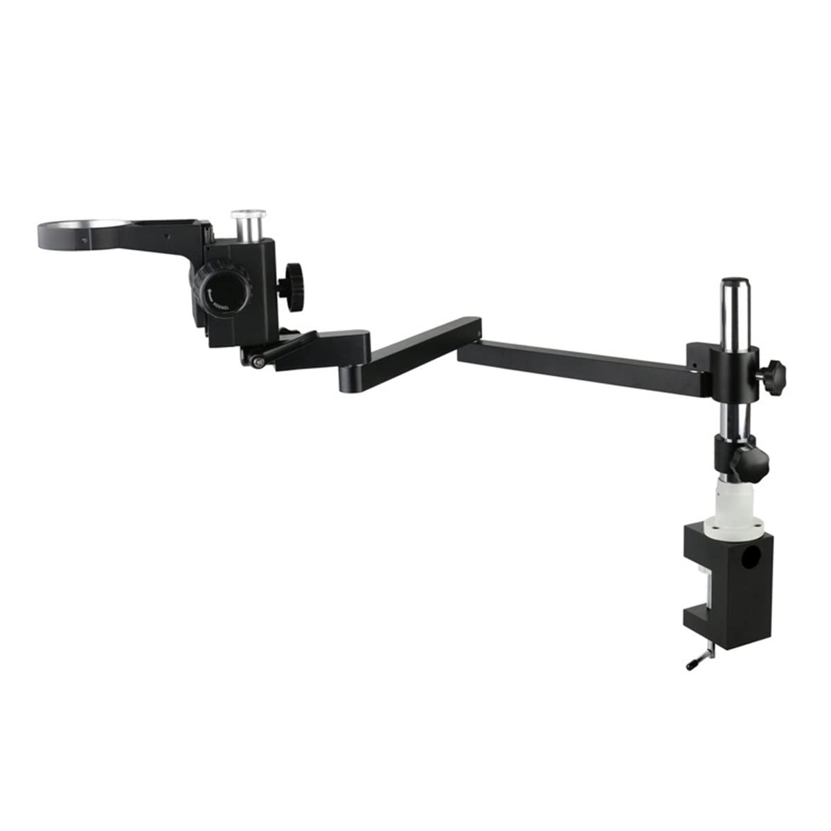 ZTBH Kit di Accessori per microscopio Microscopio trinoculare Stereo, direzione Regolabile Ruota Il Supporto da 76 mm Vetrino per microscopio