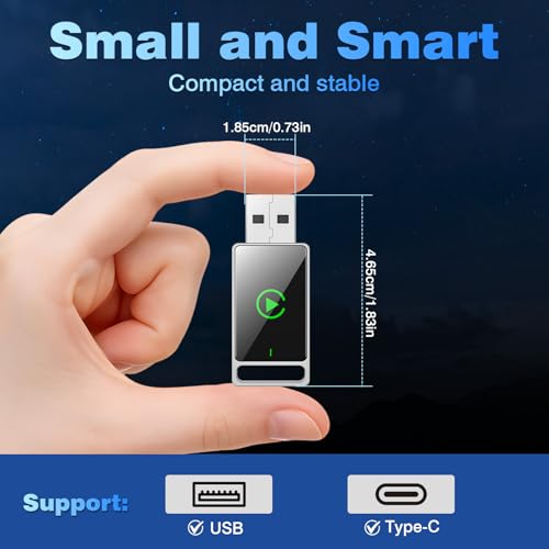 Wireless Carplay Adapter, 2 in 1 Android Auto&Carplay Wireless Adapter, Upgrade von Wired CarPlay auf Wireless, Plug und Play, kompatibel mit iPhone iOS 10+ & Android11+ und Autos mit Wired CarPlay – Bild 3