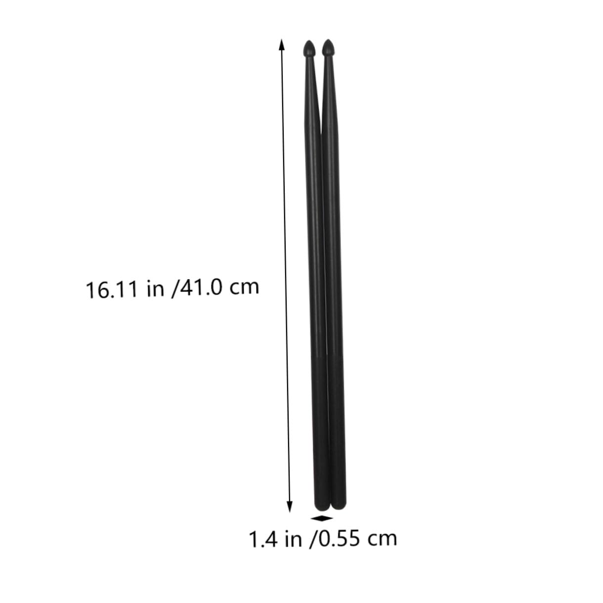Lot de 5 Paires de Baguettes de Batterie en Nylon Confortables pour Débutants et Garçon et Filles, Accessoires Solide pour Performances en Café et Groupe de Couleur Aléatoire