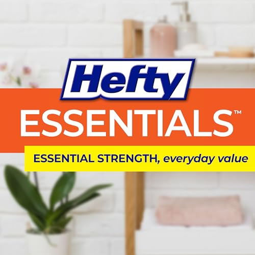 Hefty Essentials 4 Gallon Trash Bags, White, Fresh Linen Scent, 80ct - image 7