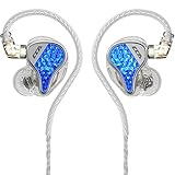 CCA LYRA Écouteurs intra-auriculaires Hi-Fi avec basses dynamiques et filaires amovibles pour musique/jeux audiphiles (sans micro, bleu) CCA LYRA Écouteurs intra-auriculaires Hi-Fi avec basses dynamiques et filaires amovibles pour musique/jeux audiphiles (sans micro, bleu)