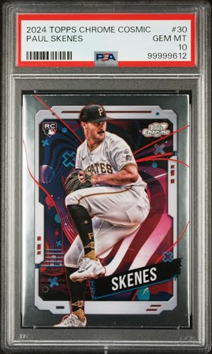 Graded 2024 Topps Cosmic Chrome Paul Skenes #30 Rookie RC Baseball Card PSA 10 Gem Mint