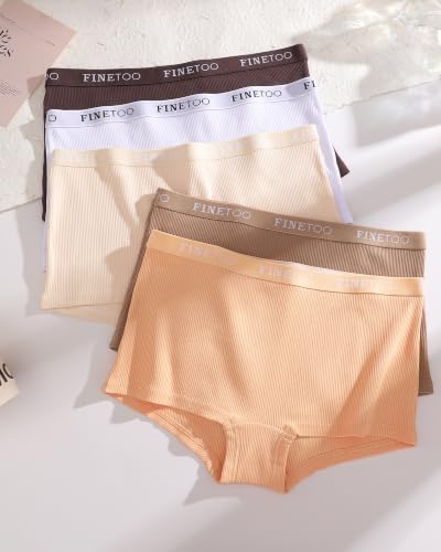 Image of Cotton Boyshort Underwear for Women Boxer Briefs Ladies BoyShorts Panties