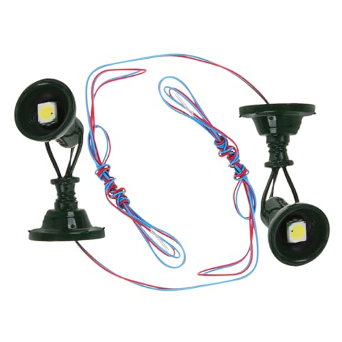 Beatifufu 2pcs n Gauge Model Railway Signal Light for Decorative Mini Train Scene Realistic Signal Light Model for Table Decor