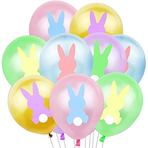 Oblique Unique® Colourful Easter Bunny Balloons Cover