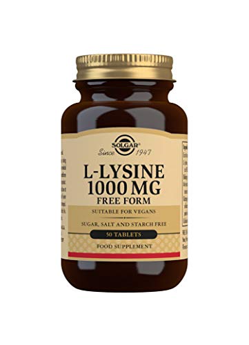 Solgar | L-Lisina 1000 mg | Forma Libre | 50 Comprimidos Cover