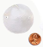 Algopix Similar Product 8 - 100 Capiz Shells White Round 2 50mm