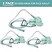DWCHECK 3 Pack Oxygen Mask for Face Adult with 7 Ft Tube, Adult Oxygen Mask with Adjustable Elastic Strap - Adult Elongated XL