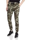 Brooklyn Athletics Men's Twill Jogger Pants Soft Stretch Slim Fit Trousers, Camo, X-Large