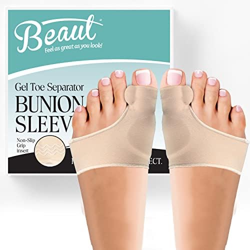 Bunion Corrector and Orthopedic Hallux Valgus Relief Splint Gel Bunion Pads Sleeves Brace – Toe Stretcher Bunion Guard for Men and Women Gel Toe Spacer, Toe Separator, Toe Spreader – Bunion Protector