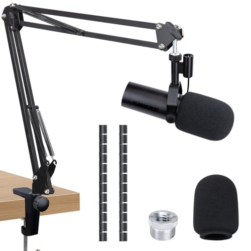 SUNMON Shure SM7dB Boom Arm Mic Stand with Foam Cover