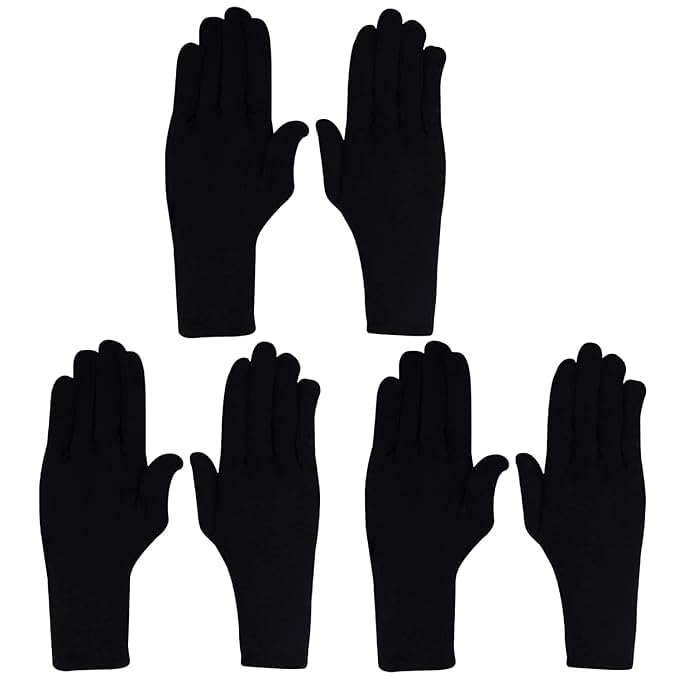 Presents Mens And Womens Cotton Hand Protection Apparel Short Gloves Sun Protection Arm Glove With Cotton Fabric(Pack Of 3).-image-41