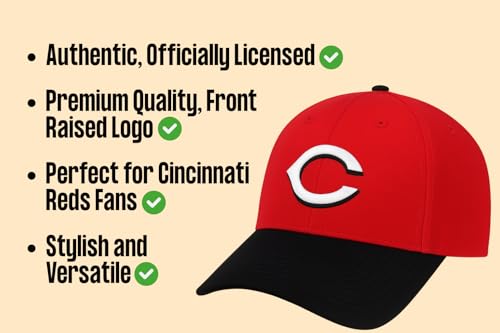Gorra oficial Cincinnati Baseball MVP ajustable miniatura 6
