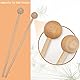 Schlägel Mallet Drumsticks, Schlaginstrumente, 6 Stück Percussion Sticks, Trommelstock, Mallet Drumsticks, Holzschlägel, Holzschlägel Holz, Holzhammer Percussion Sticks, Holz Marimba Schlägel