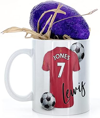 Personalised Mug and Milk Chocolate Easter Egg Gift Set, Custom Name (11oz) Happy Birthday Mug with Mother and Baby Highland Cow and Calf Design Print