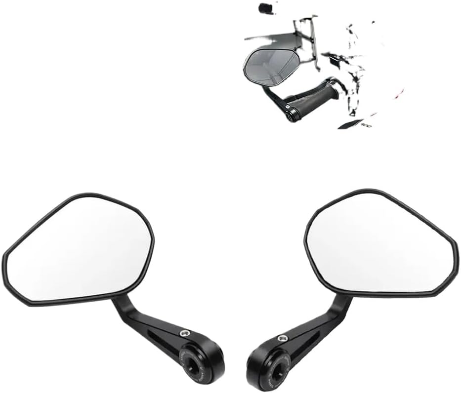 Motorcycle Bar End Side Mirror Compatible With S1000R F900R R1300R R1200R R1250R R1250RS R1250 C400X 2018-2024 Handlebar Rearview Mirror