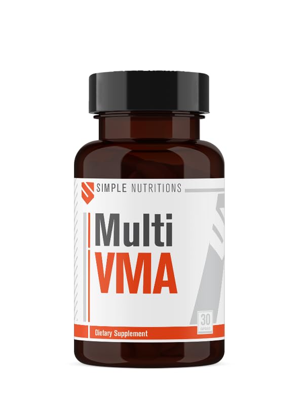 Simple Nutritions Multi VMA – Multivitamin & Multimineral Takviye | 30 Kapsül | Vitamin D3, C, B12,