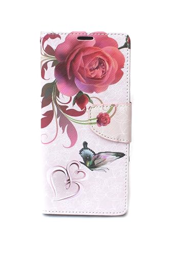 Image of Sharp Icon flip Cover for Oneplus 11R 5G Designer Fancy Printed Wallet flip case Cover - Rose Butterfly
