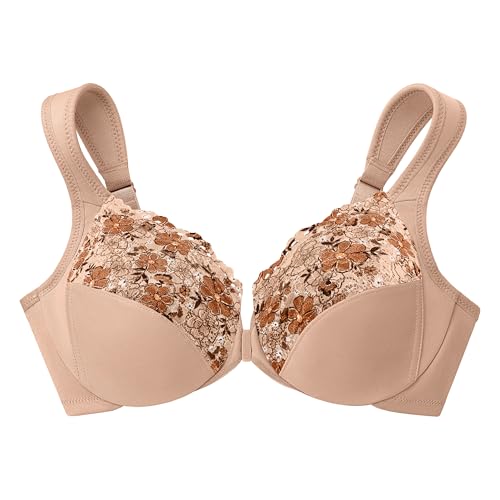 Image of Glamorise Full Figure Plus Size Wonderwire Front-Closure Bra Underwire #1245