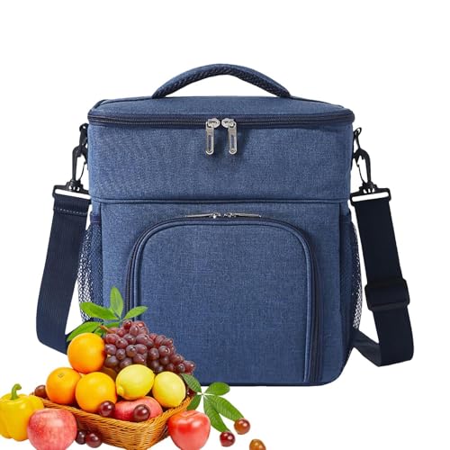 Insulated Lunch Box Bag | Cooler Tote Organizer for Lunchbox - Large Capacity Leak Proof Cooler Bag for Picnic, Outing, Sports, Travel