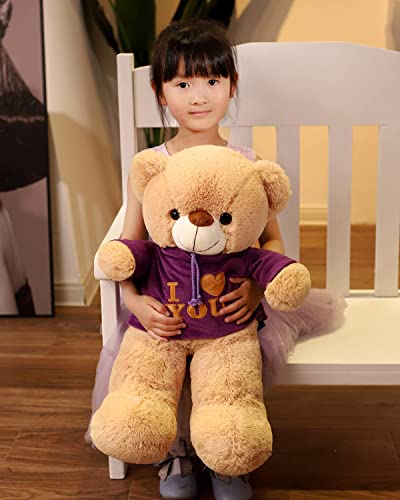 Image of AVSHUB Cute Teddy Bear Stuffed Animals Plush Toy Plushies Gifts for Boy or Girlfriend, Valentine's Day Gifts, Birthday Gift (2 Feet) (Brown)