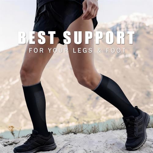 Image of Copper Compression Socks for Women & Men (6 pairs) - Best Support for Nurses, Running, Hiking, Recovery