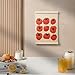 PaJiaNi Vintage Kitchen Wall Art,Red Tomato Fruit Wall Decor,Fruit pattern wall art Poster For Dining Kitchen Dining Restaurant Coffee Shop Apartment,12x16Inch
