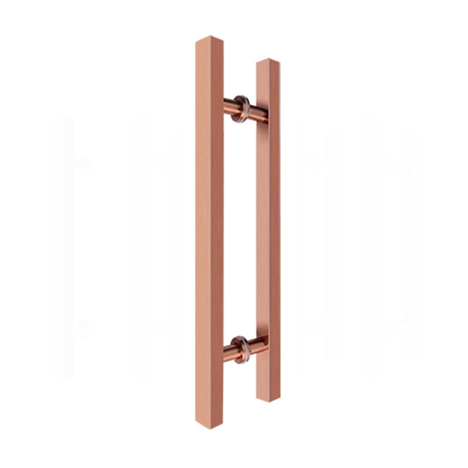 DFGHNBVC Brushed Stainless Steel Glass Door Handle - Push Pull Shower Door Knob, Office Barn Door Handle, Modern Sliding Door Pull Handle For Home Office Use,Rose Gold-600Mm