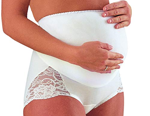 Guaina Mater Pizzo, Corta, Cotton, Bianco, Taglia 7