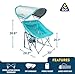 GCI OUTDOOR Waterside Pod Rocker Outdoor Rocking Chair with Sunshade Canopy