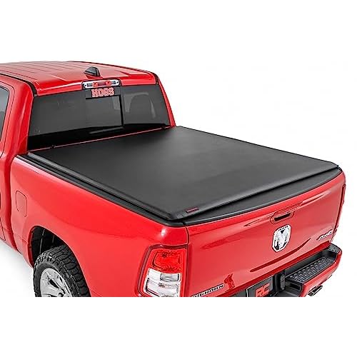 Rough Country Soft Roll-Up Tonneau Cover for Ram 1500 (2019-2026) 1500 TRX…