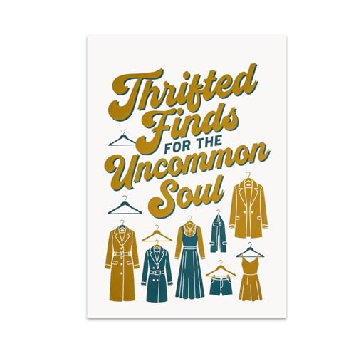 Vintage Fashion Decor Poster Print - Thrifted Finds for the