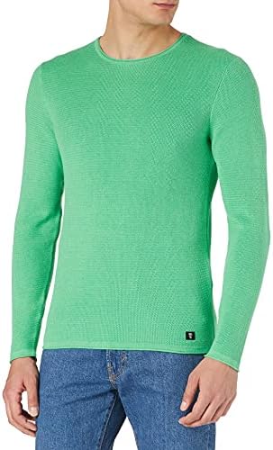 TOM TAILOR Denim Męskie Sweter z dzianiny ze strukturą