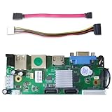 Quanmin 9CH 5MP H.265+ NVR Board - 8TB HDD Security NVR Module for IP Camera System,P2P Cloud & Mobile Monitoring