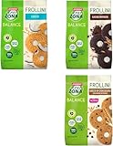 Enervit EnerZona Frollini Balance Variety Pack - 12 buste da 250g assortite nei gusti: Cacao Intenso - Cocco - Gocce di Cioccolato