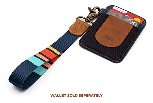 Image of POCKT Keychain Wristlet for Women and Men, Cute Wrist Lanyard for Keys, Short Key Chain Strap for Car Keys, Wallet, ID Badge & Phone | Cali