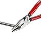 KNIPEX Spitz-Kombizange mit Kunststoff überzogen schwarz atramentiert 185 mm, 08 21 185